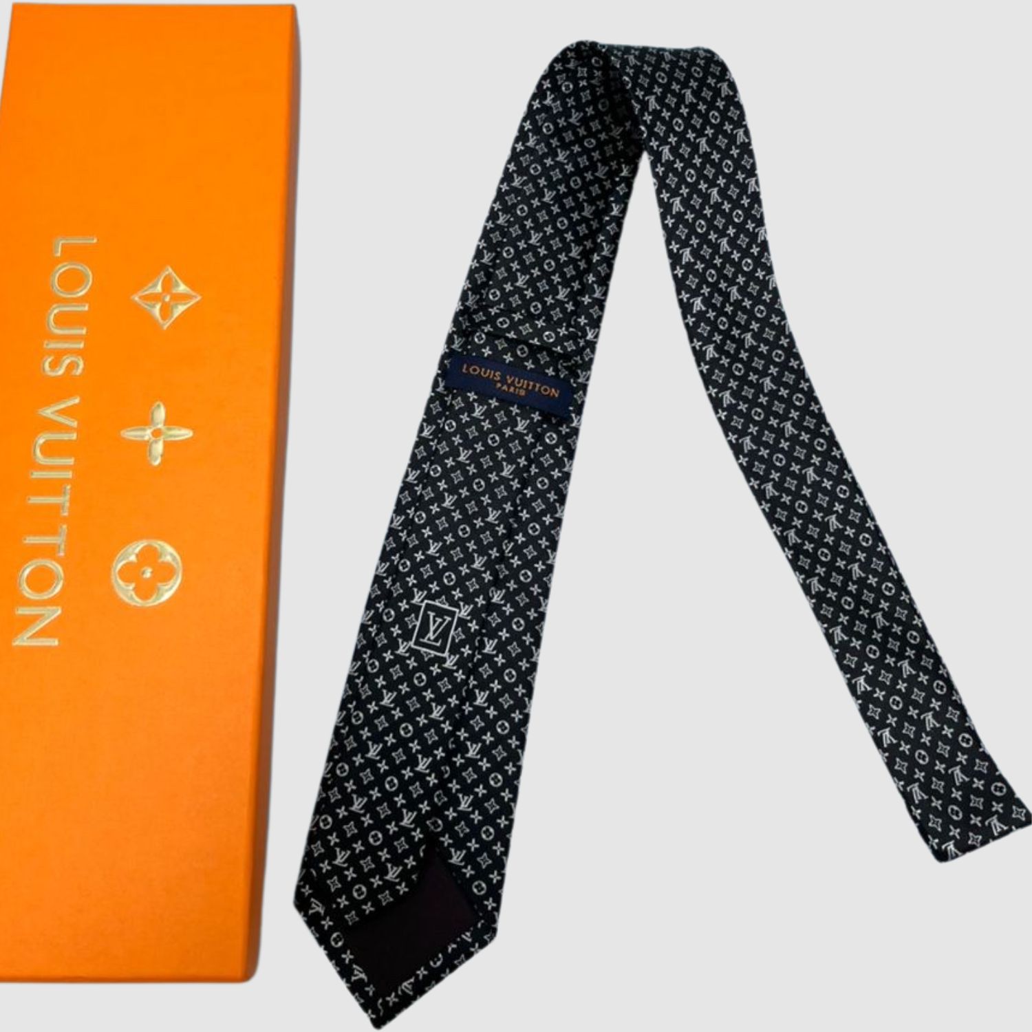 L0vis Vvtt0n Monogram Classic Tie Black LV Men Tie