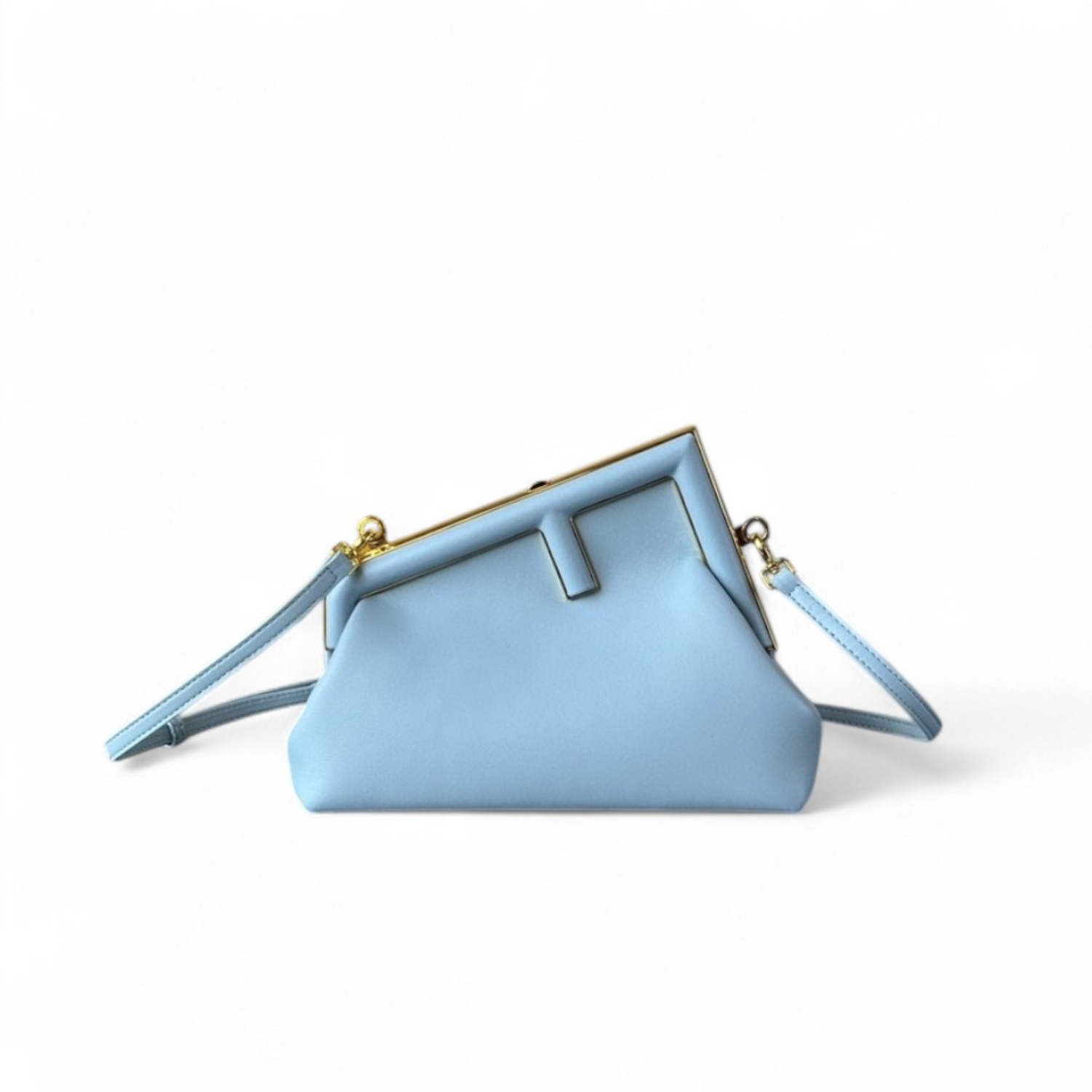 F**di FD Small First Bag Blue/Beige/ Purple For Women 26cm/10.3in 8BP129ABVEF1993