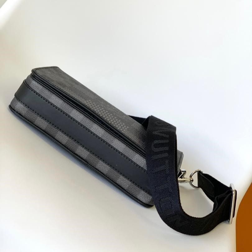 L0vis Vvtt0n Studio Messenger Damier Graphite Gray For Men, Men’s Bags, Shoulder And Crossbody Bags 9.3in/25.3cm LV N50013