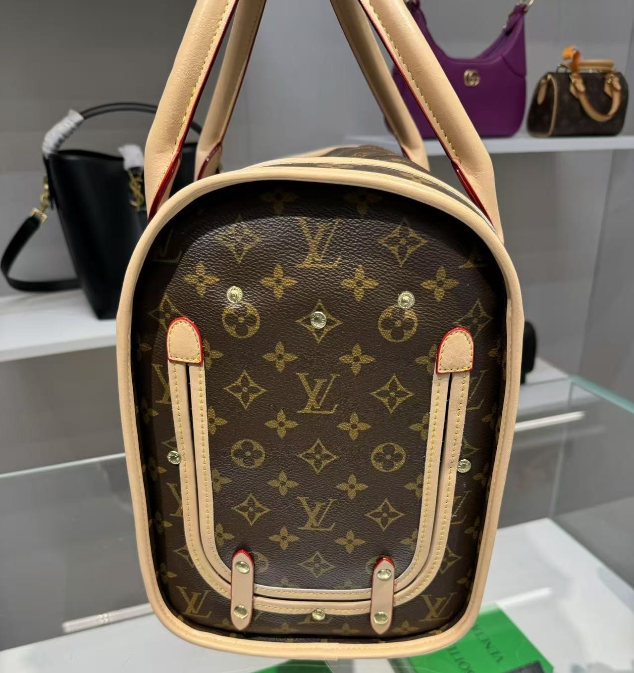 L0vis Vvtt0n Dog Carrier 40 Bag Brown 17,3in/44cm M45662