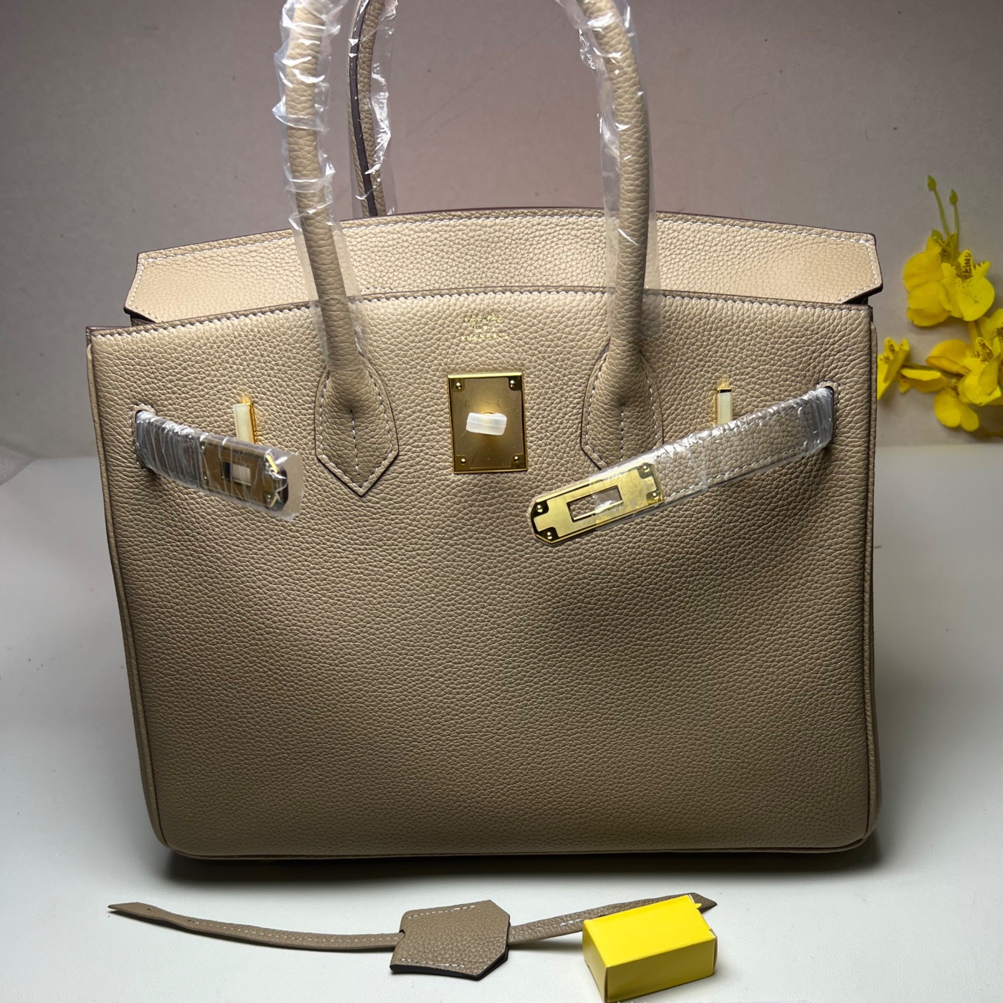 H**me5 Birkin 30 Beton Togo Light Brown For Women 30cm / 11.8in
