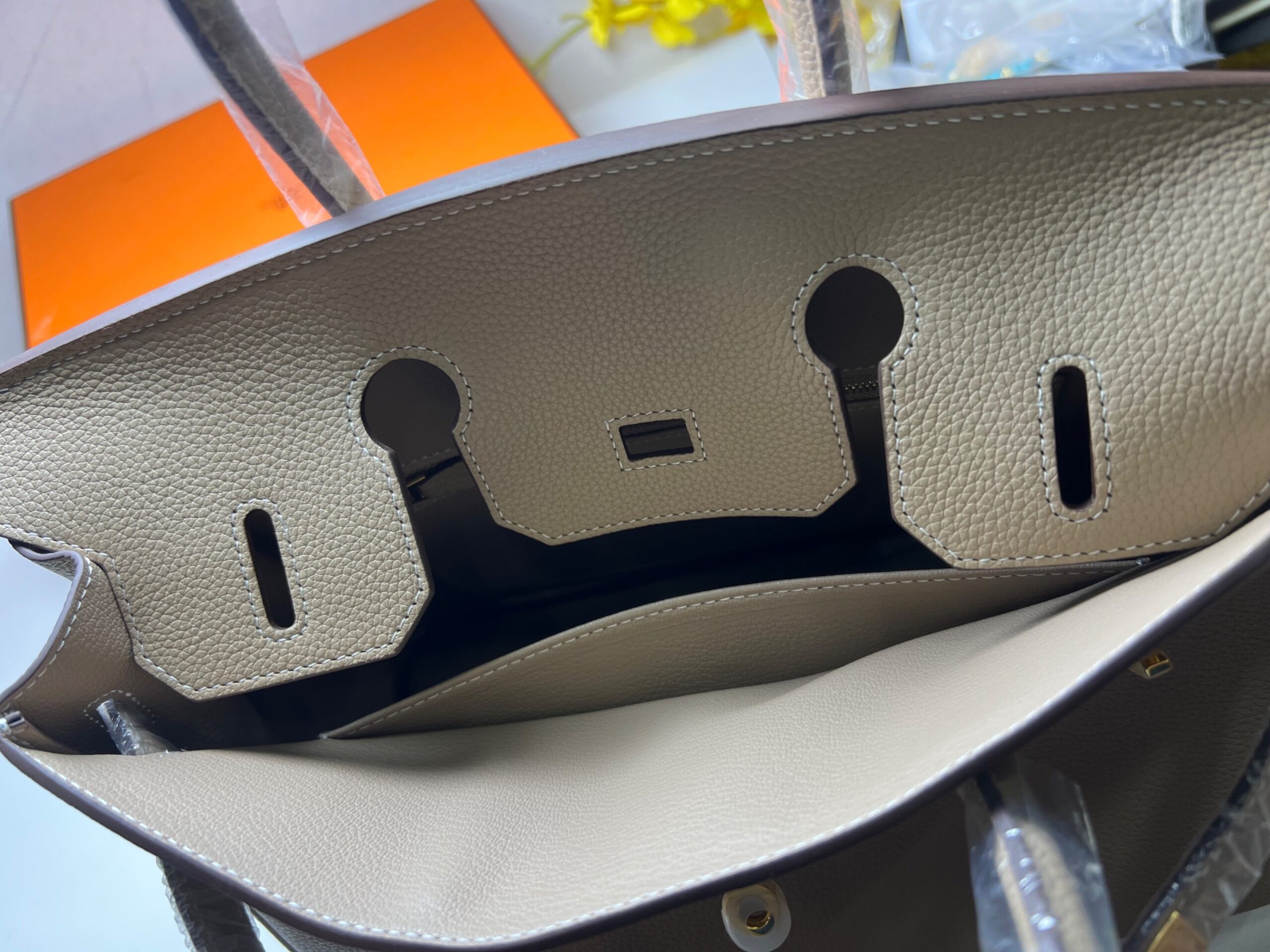 H**me5 Birkin 30 Beton Togo Light Brown For Women 30cm / 11.8in