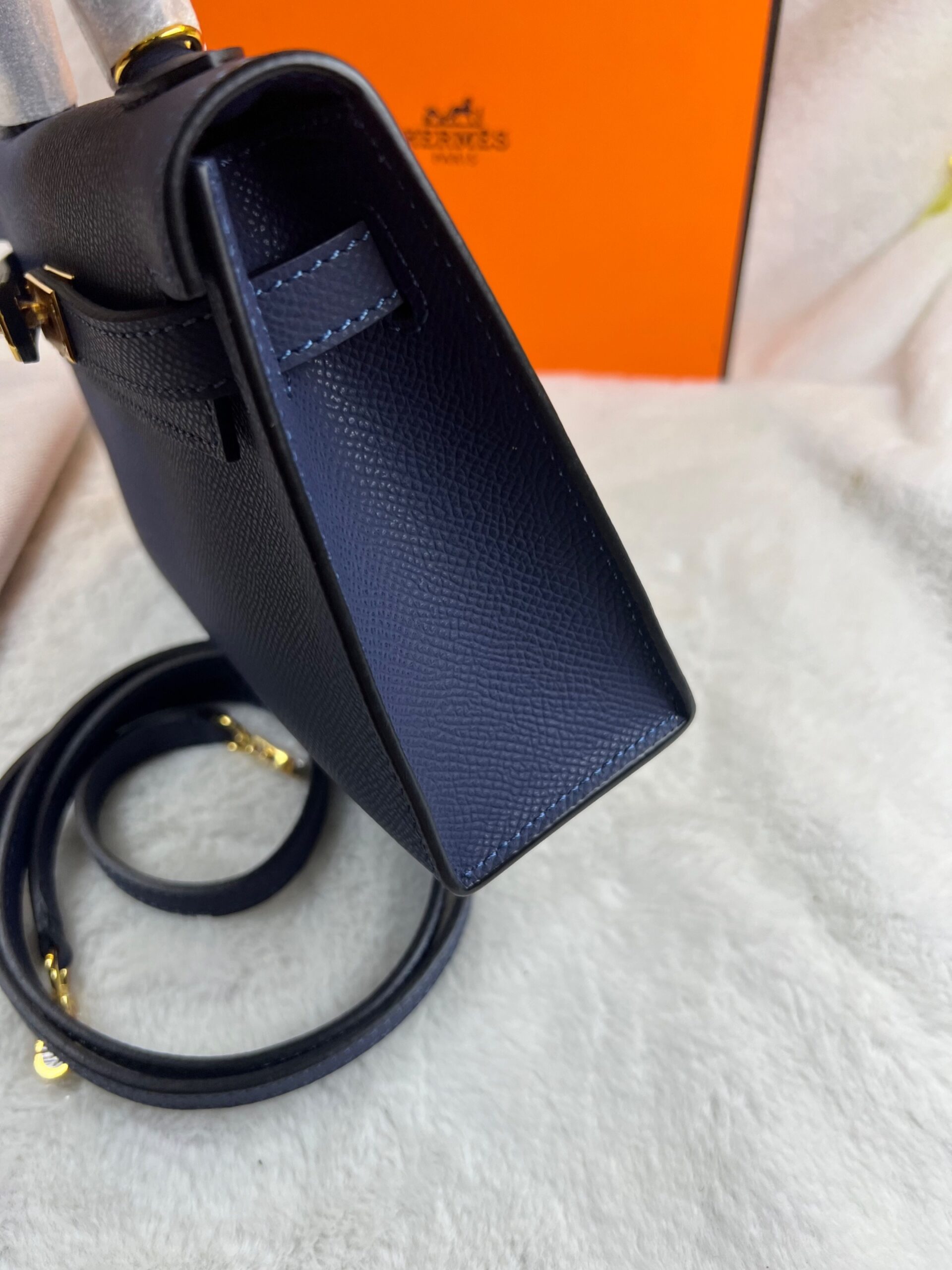 H**me5 Kelly 19 Blue France Epsom Bag For Women, Women’s Handbags, Shoulder Bags 7.5in/19cm