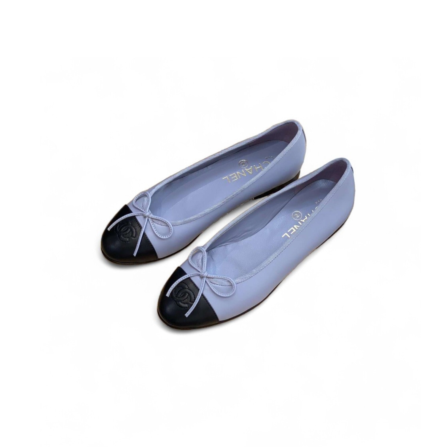 Ch**el Ballet Flats Light Purple For Women