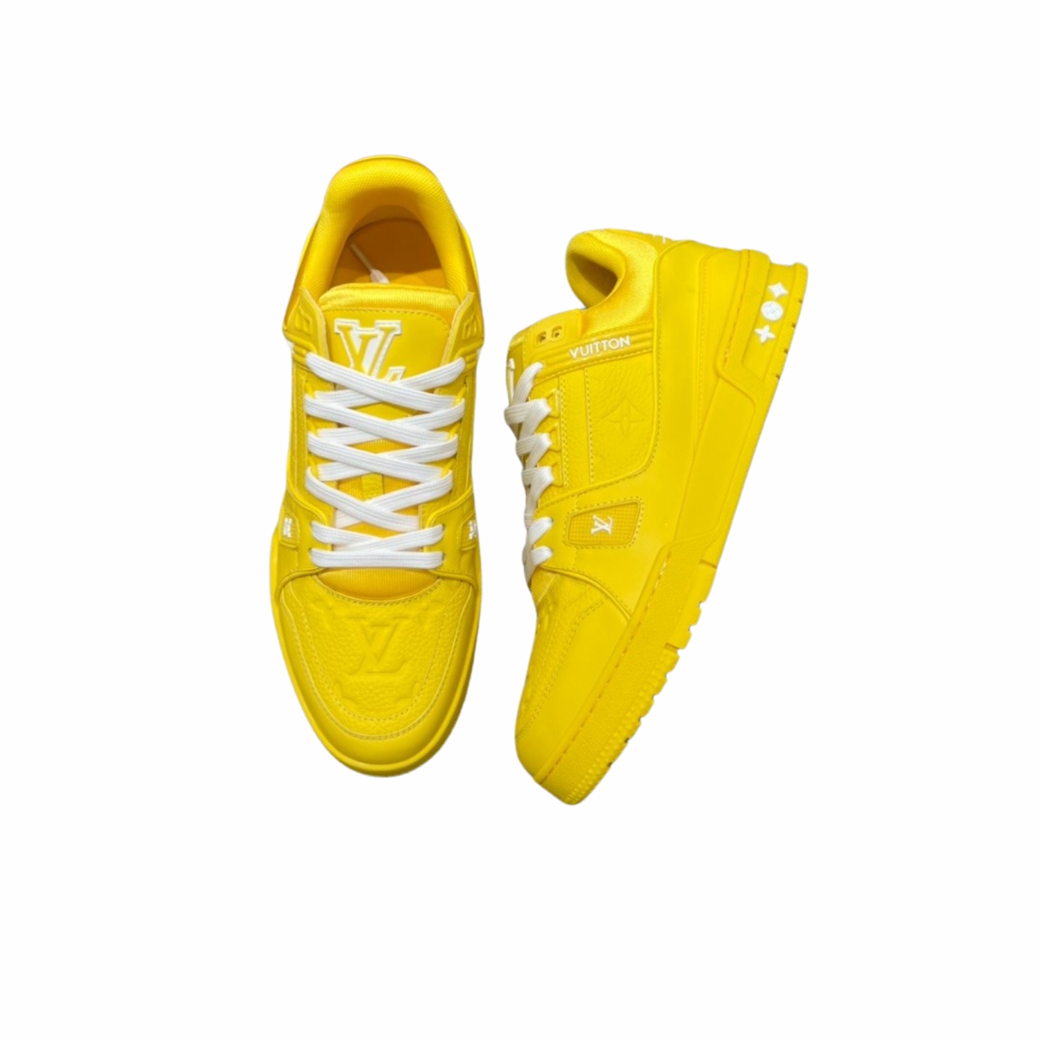 L0vis Vvtt0n LV Trainer Sneaker Yellow For Men 1AARGE