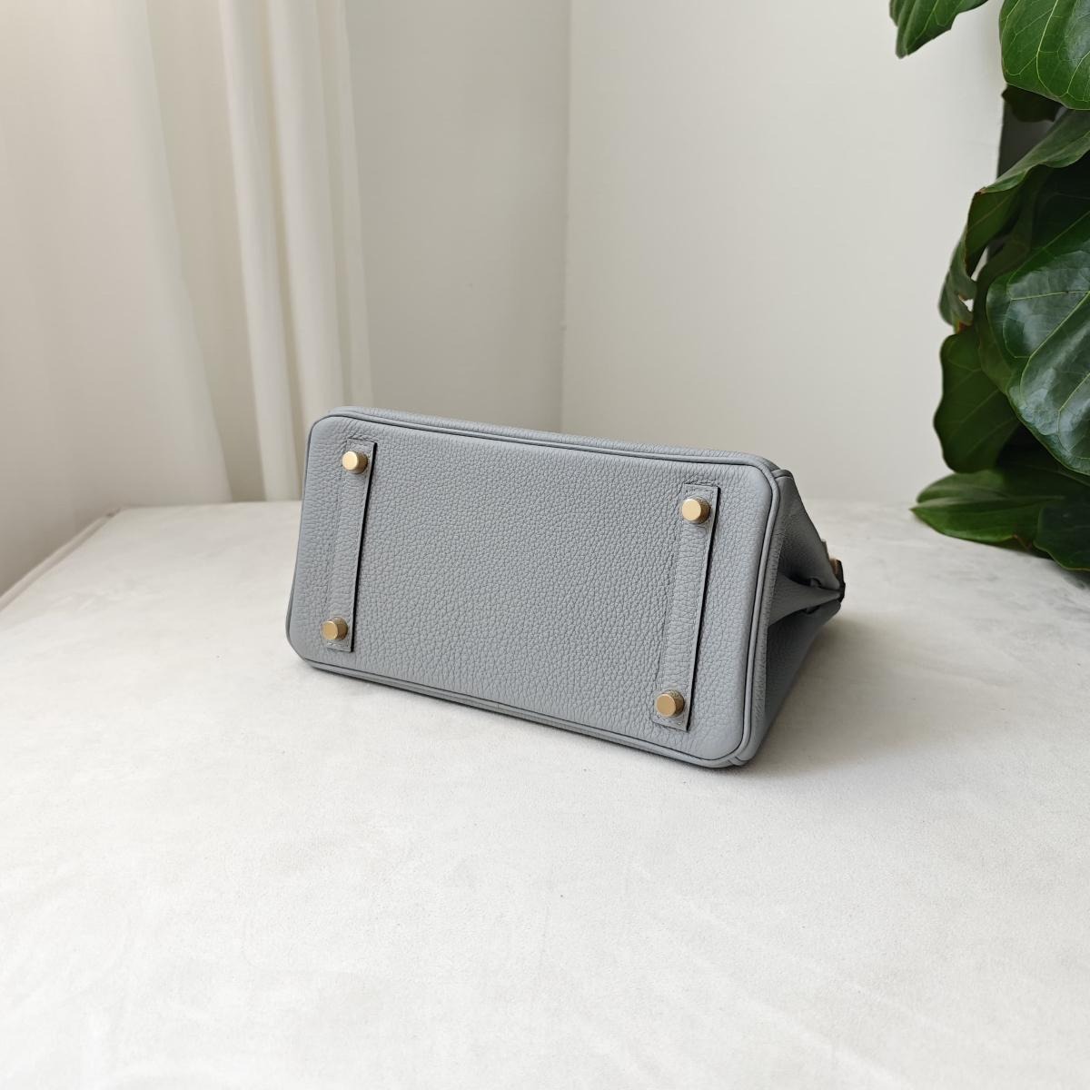 H**me5 Birkin 25 Beton Togo Light Blue For Women 25cm / 9.8in