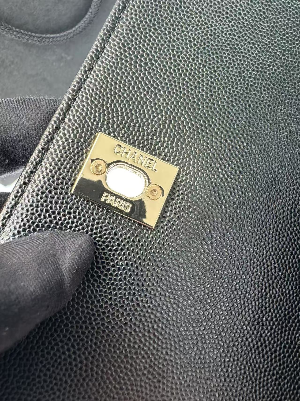 Ch**el Classic Mini Flapbag Top Handle Black For Women 7.5in/19cm