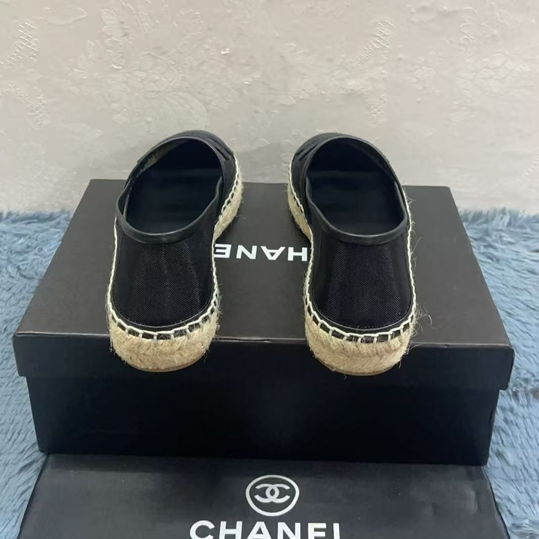 Ch**el Espadrilles Black For Women, Women’s Shoes G29762