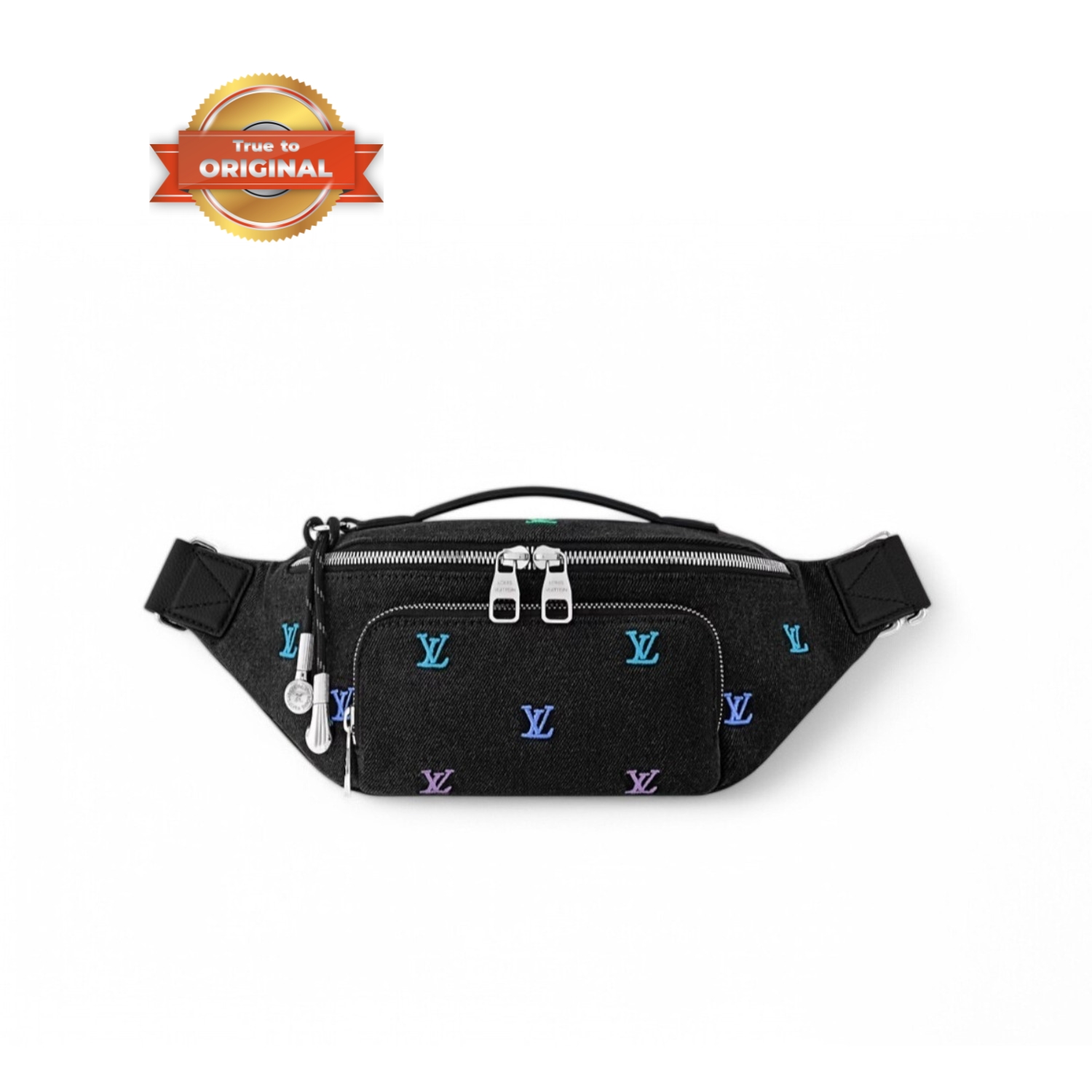 [True-to-ORIGINAL] L0vis Vvtt0n Rush Bumbag Gradient Blue For Men 11.8in/30cm M13961