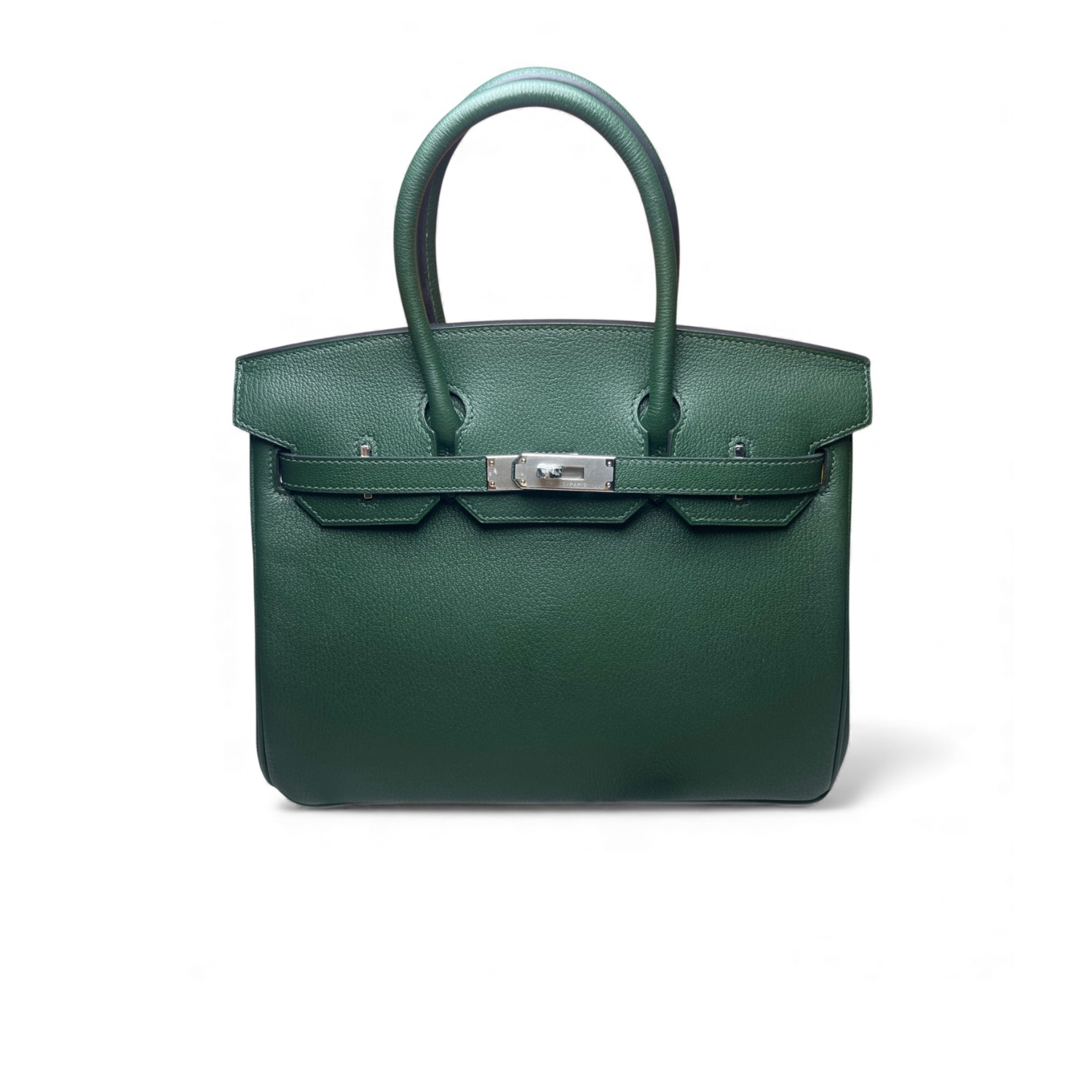 H**me5 Birkin 30 Togo Dark Green For Women Silver Toned Hardware 11.8in/30cm