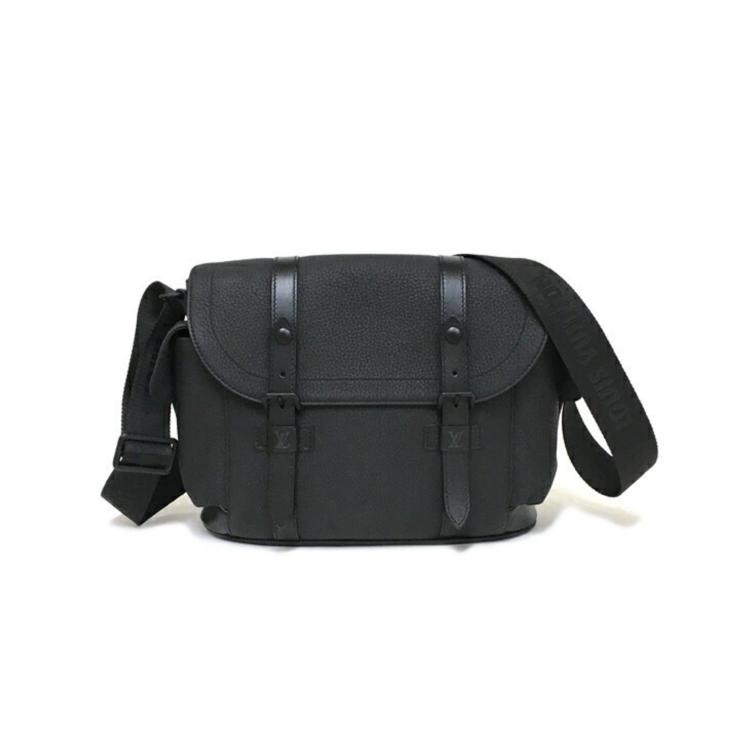 L0vis Vvtt0n Christopher Messenger Taurillon Black For Men, Men’s Bags, Shoulder And Crossbody Bags 11.4in/29cm LV M58476