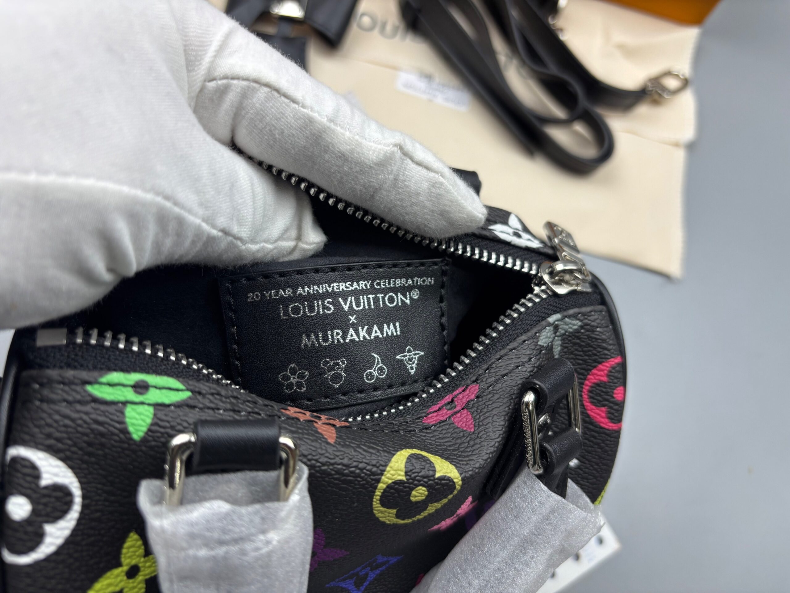 L0vis Vvtt0n LV x TM Nano Speedy Bag Multicolore Noir For Women 6.3in/16cm M13406