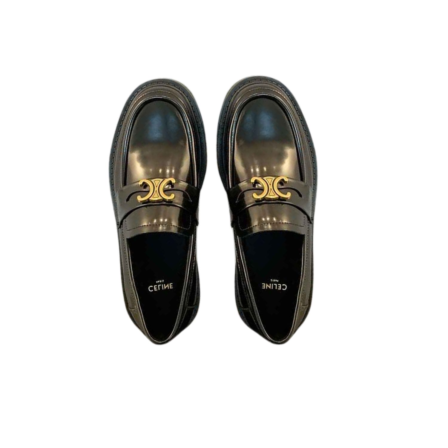 Ce1i*e Bulky Penny Chunky Loafer Black For Women
