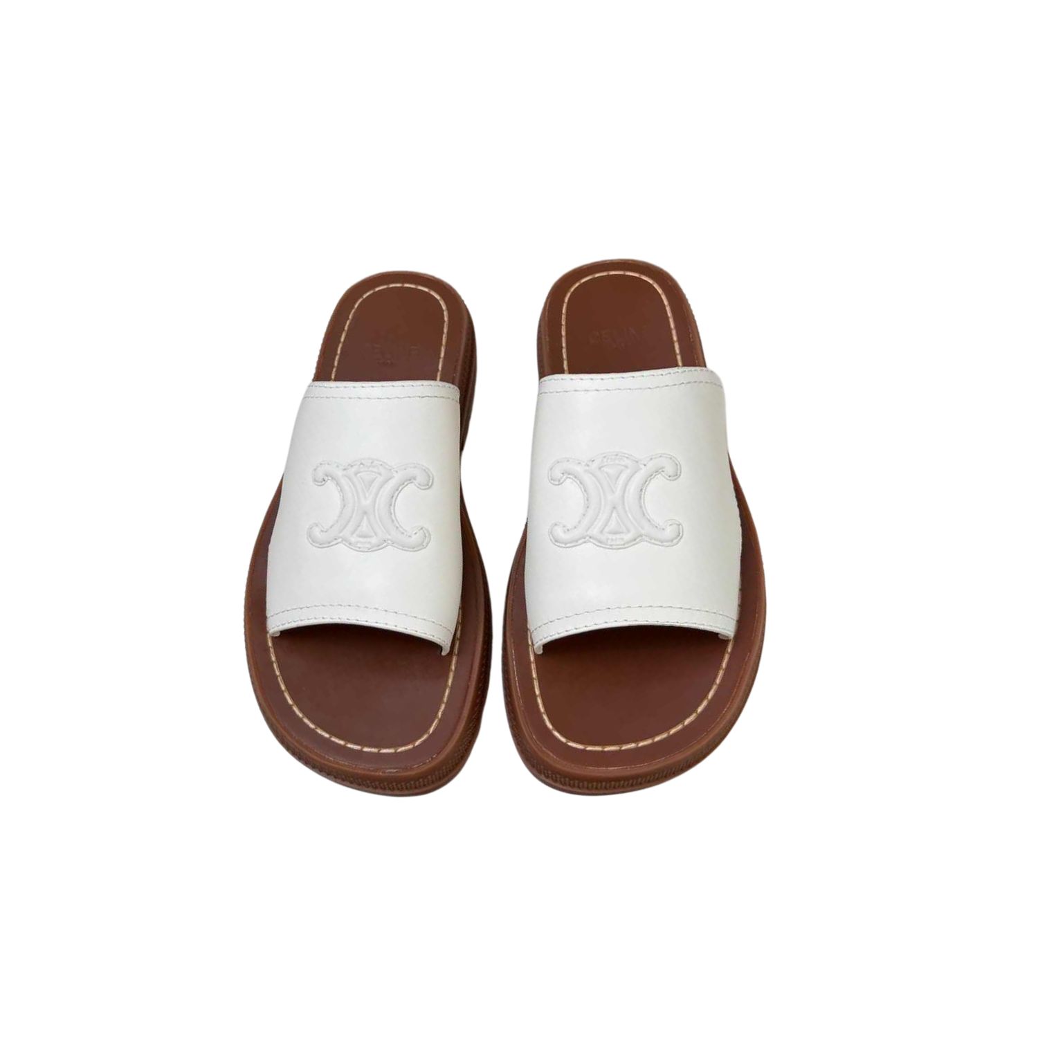 Ce1i*e Clea Triomphe Slide White For Women
