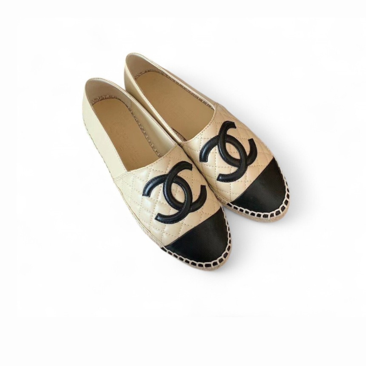 Ch**el Espadrilles Beige/Black For Women, Women’s Shoes G29762