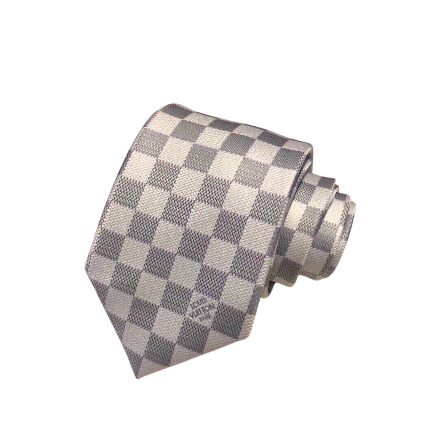 L0vis Vvtt0n Damier Classic Tie Grey LV Men Tie M71214