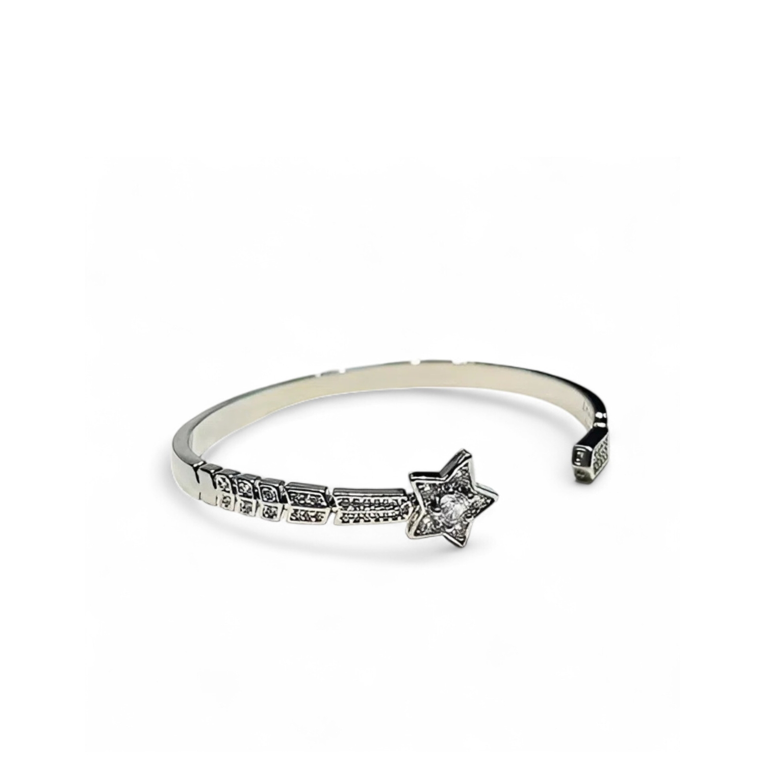 Comète Chevron Bracelet White Gold For Women