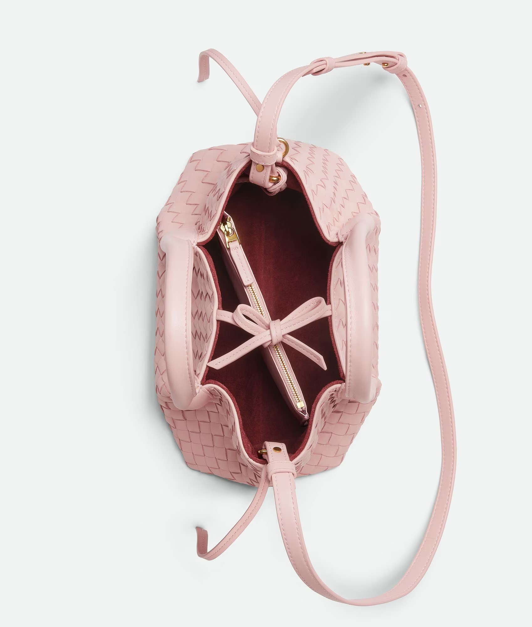 [True-to-ORIGINAL] B0tt*ga Ven*ta Small Pinacoteca Rose For Women 24cm/9.4in – 819004V5AG16873