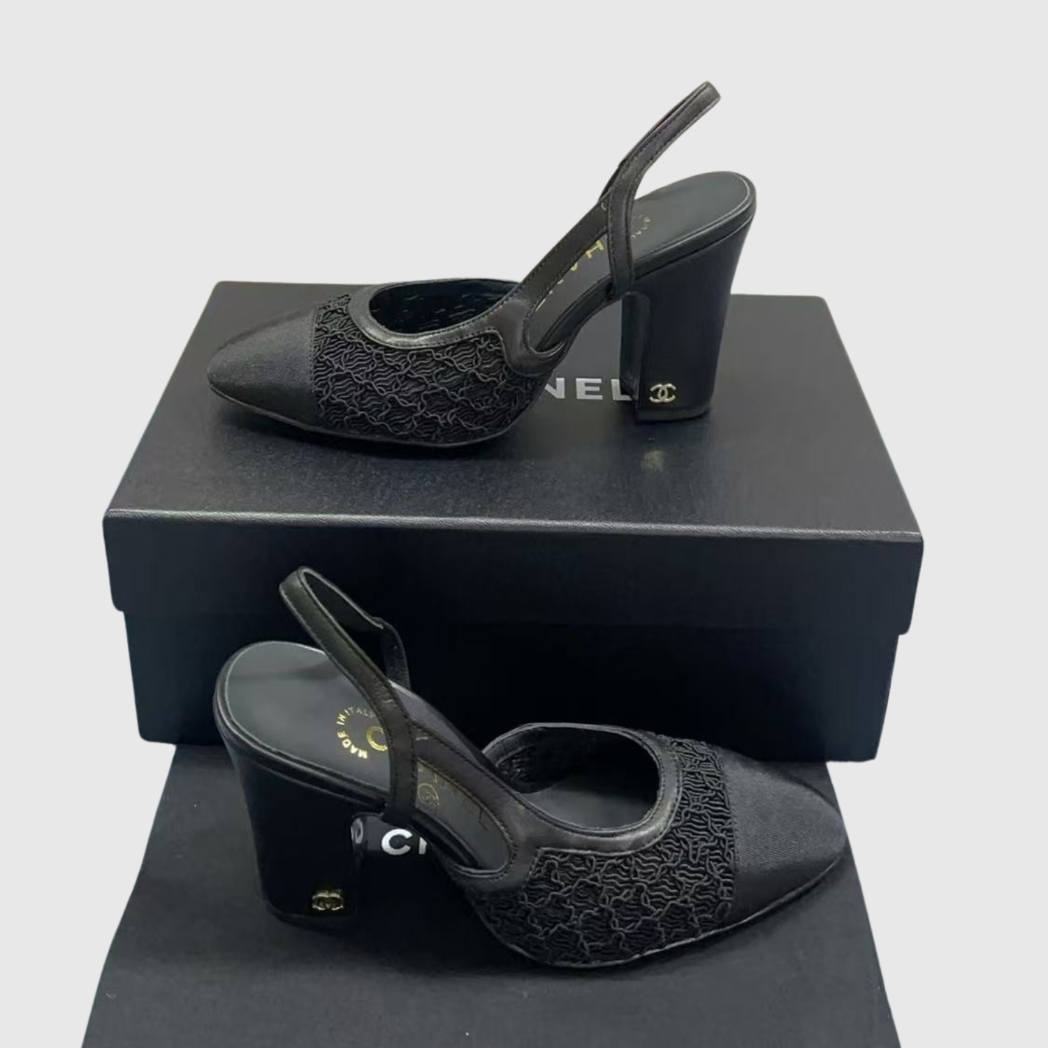 Ch**el Slingbacks Black For Women G45509-B20352-94305