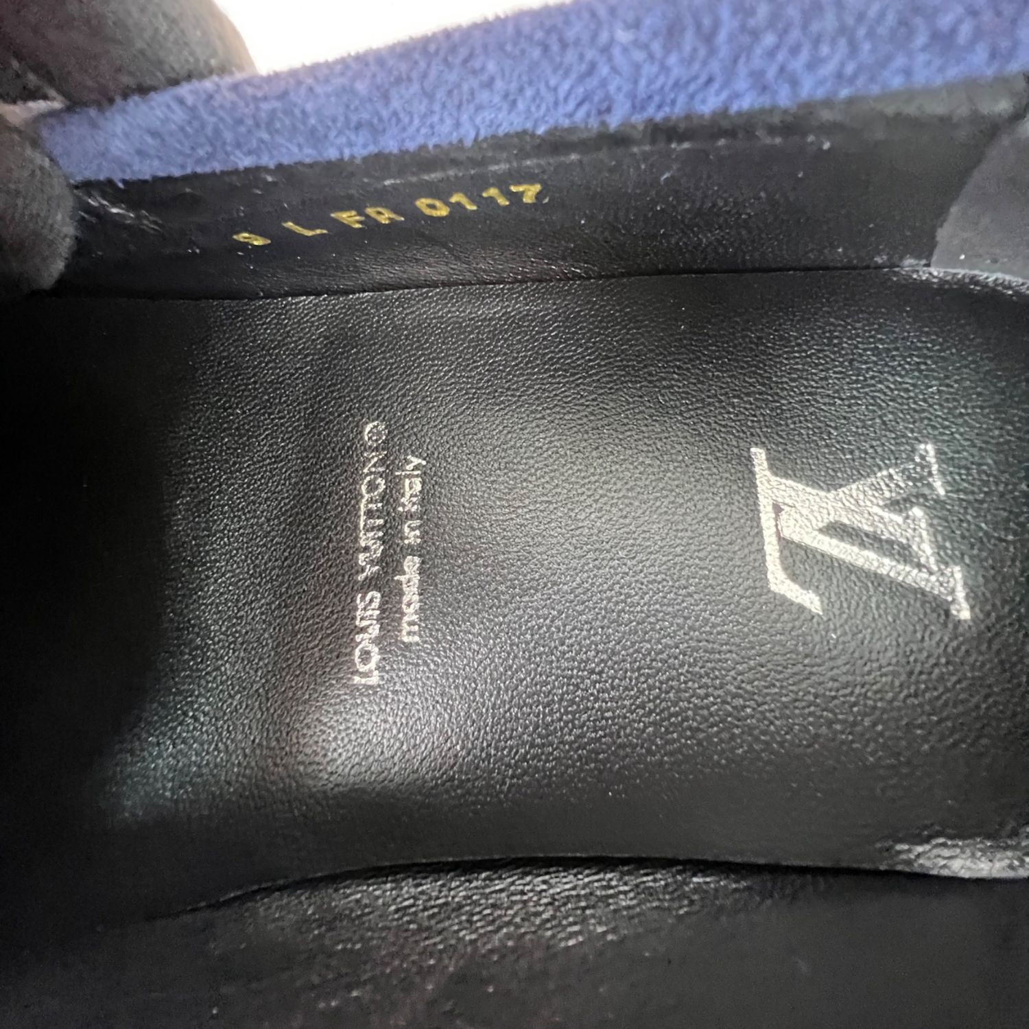 L0vis Vuittion LV Driver Moccasin Blue For Men LV 1AAF1C