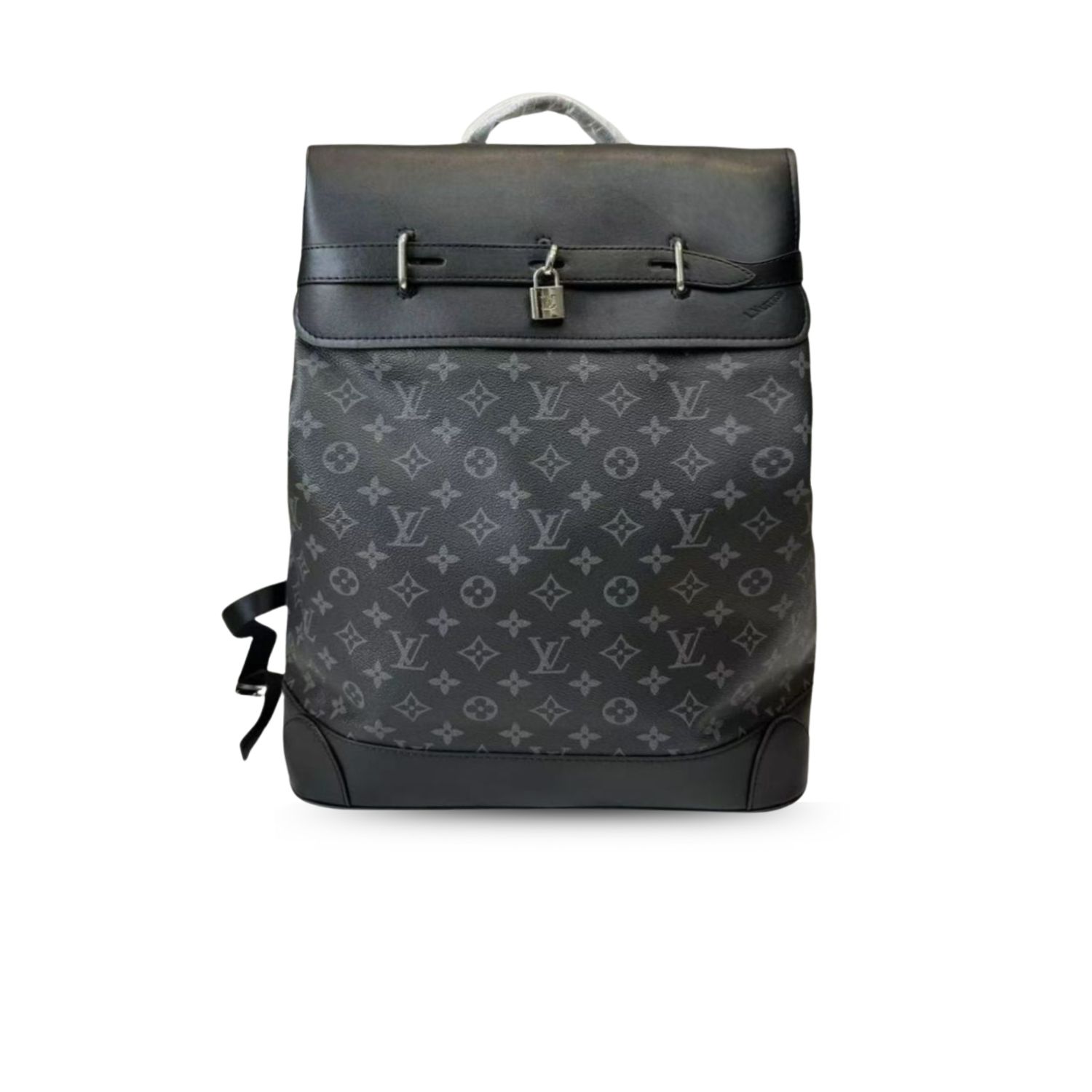 L0vis Vvtt0n Steamer Backpack Bag Black For Men 12.6in/32cm M44052