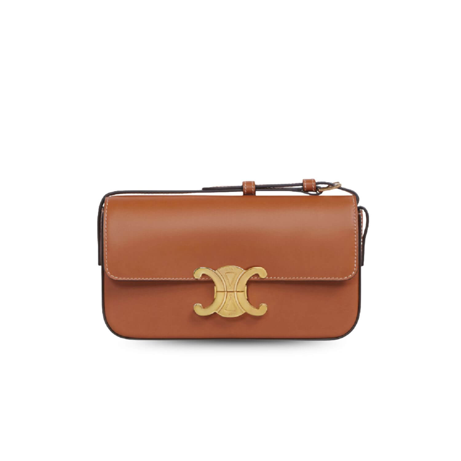 Ce1i*e Triomphe Shoulder Bag Brown For Women 8in/20cm 194143BFN.04LU