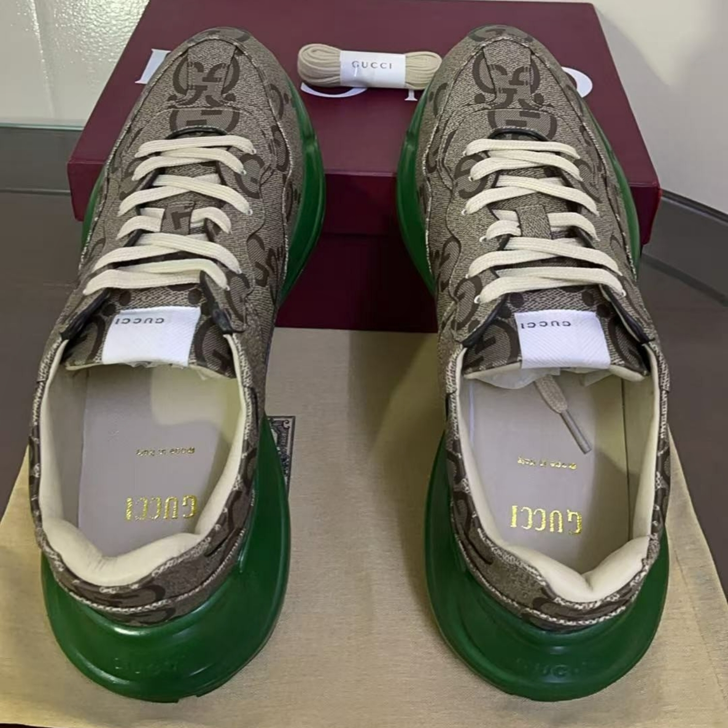 Gvc*1 GG 100 Rhyton Sneaker Green For Men