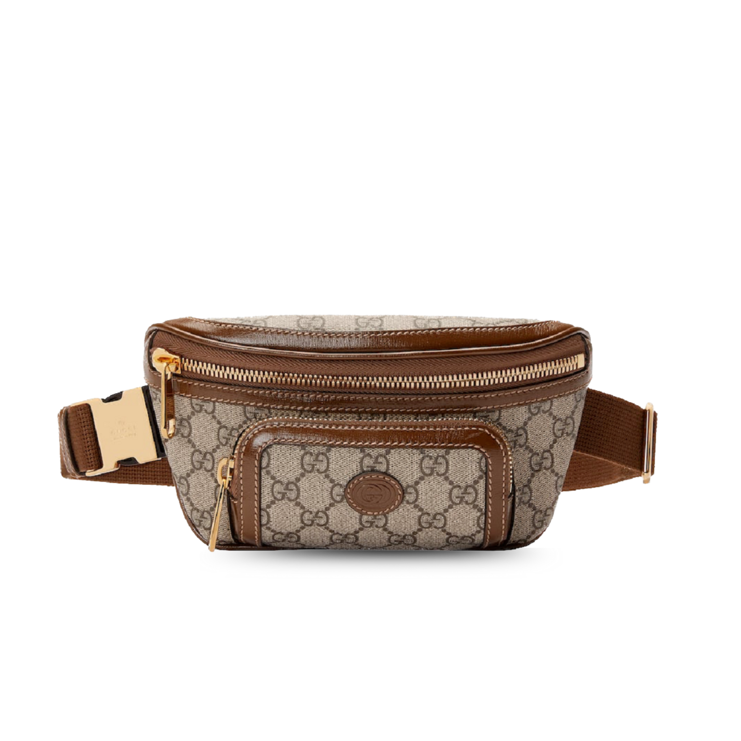 Gvc*1 Belt Bag With Interlocking G Beige And Ebony GG Svp*me Canvas For Women 9.1in/23cm 682933 92THG 8563