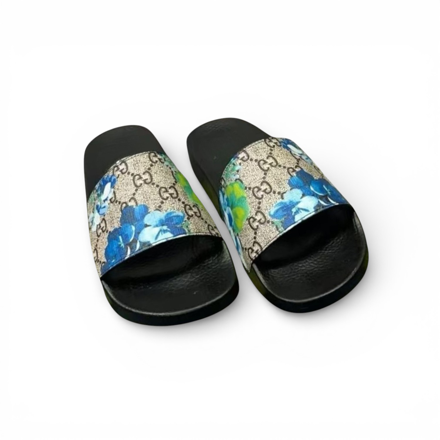 Gvc*1 Women’s Slides Bloom Print Blue For Women 408508 G2200