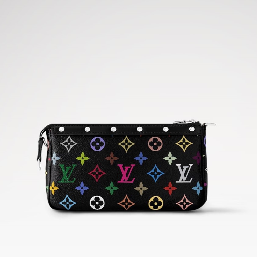 L0vis Vvtt0n LV x TM Pochette Accessoires Multicolore Noir For Women 8.7in/22cm M13663