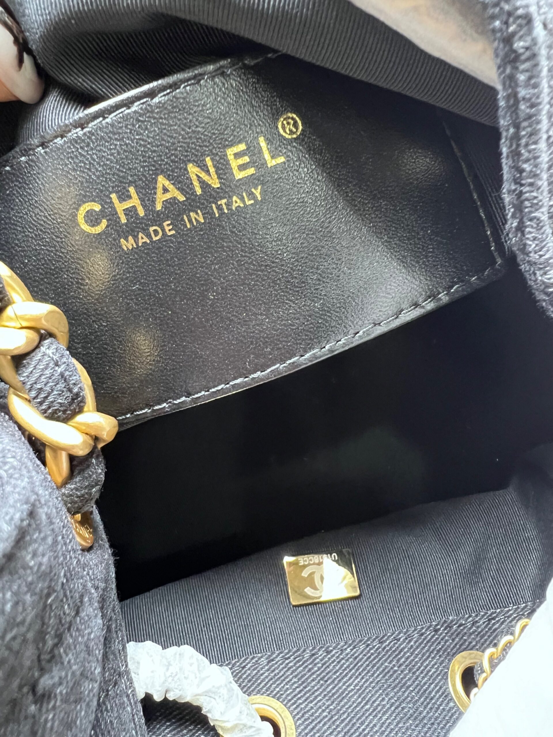 Ch**el 25 Medium Handbag Denim Black For Women 11.8in/30cm AS5311-B20520-U0725