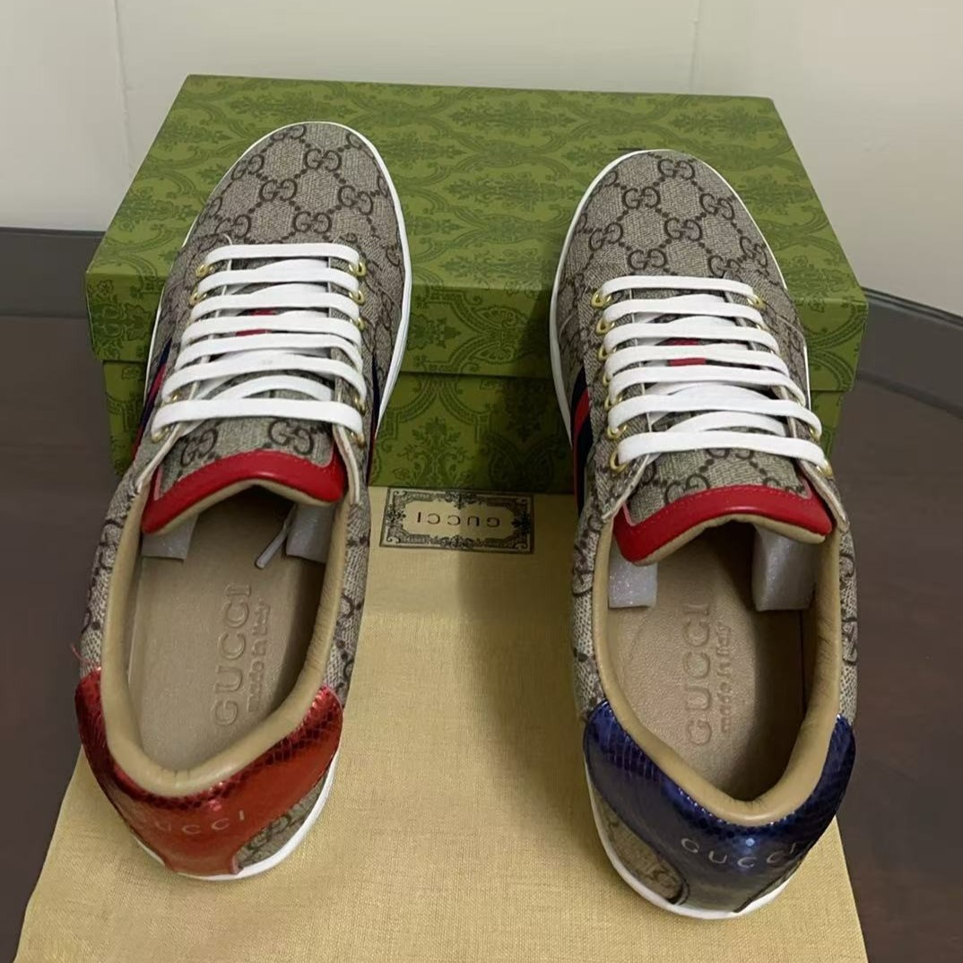 Gvc*1 Women’s Ace GG Svp*me Sneaker Brown For Women GG 499410 96G50 9768 – Size 41EU