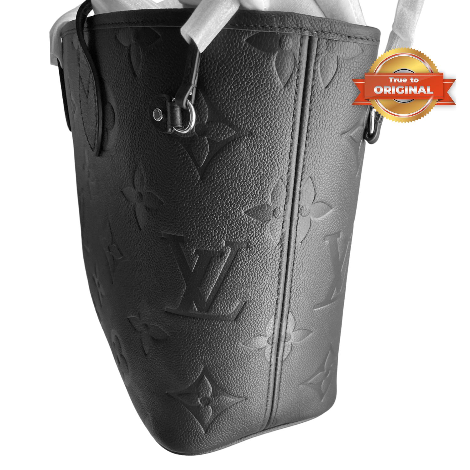 [True-to-ORIGINAL] L0vis Vvtt0n Neverfull MM Tote Bag Black For Women 12.2in/31cm M45685