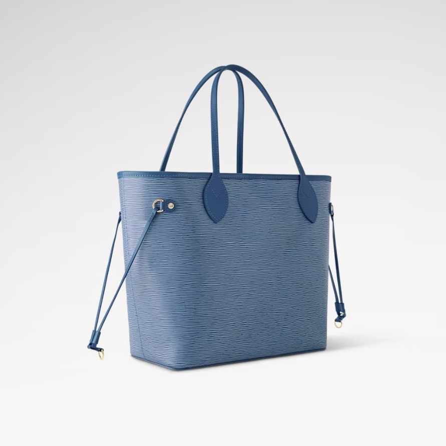 L0vis Vvtt0n Neverfull MM Denim Blue For Women 12.2in/31cm M14856