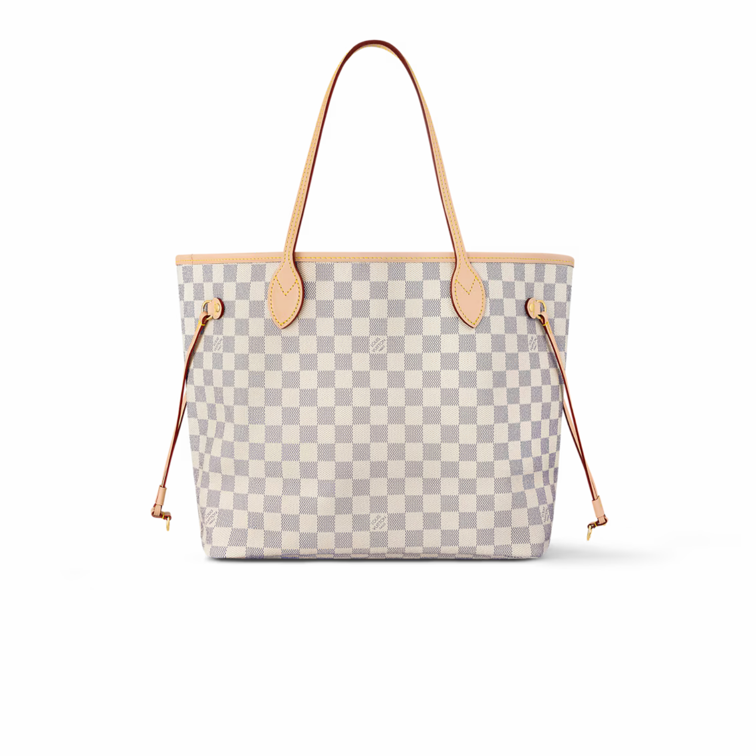 L0vis Vvtt0n Neverfull MM Tote Bag Damier Azur Canvas Rose Ballerine Pink For Women, Women’s Bags, Shoulder Bags 12.2in/31cm LV N41605