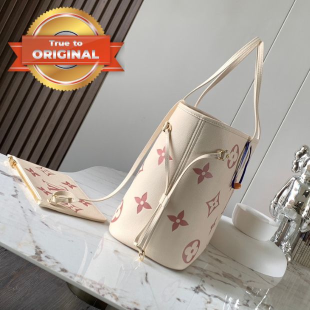 [True-to-ORIGINAL] L0vis Vvtt0n Neverfull MM Creme For Women 12.2in/31cm M21579