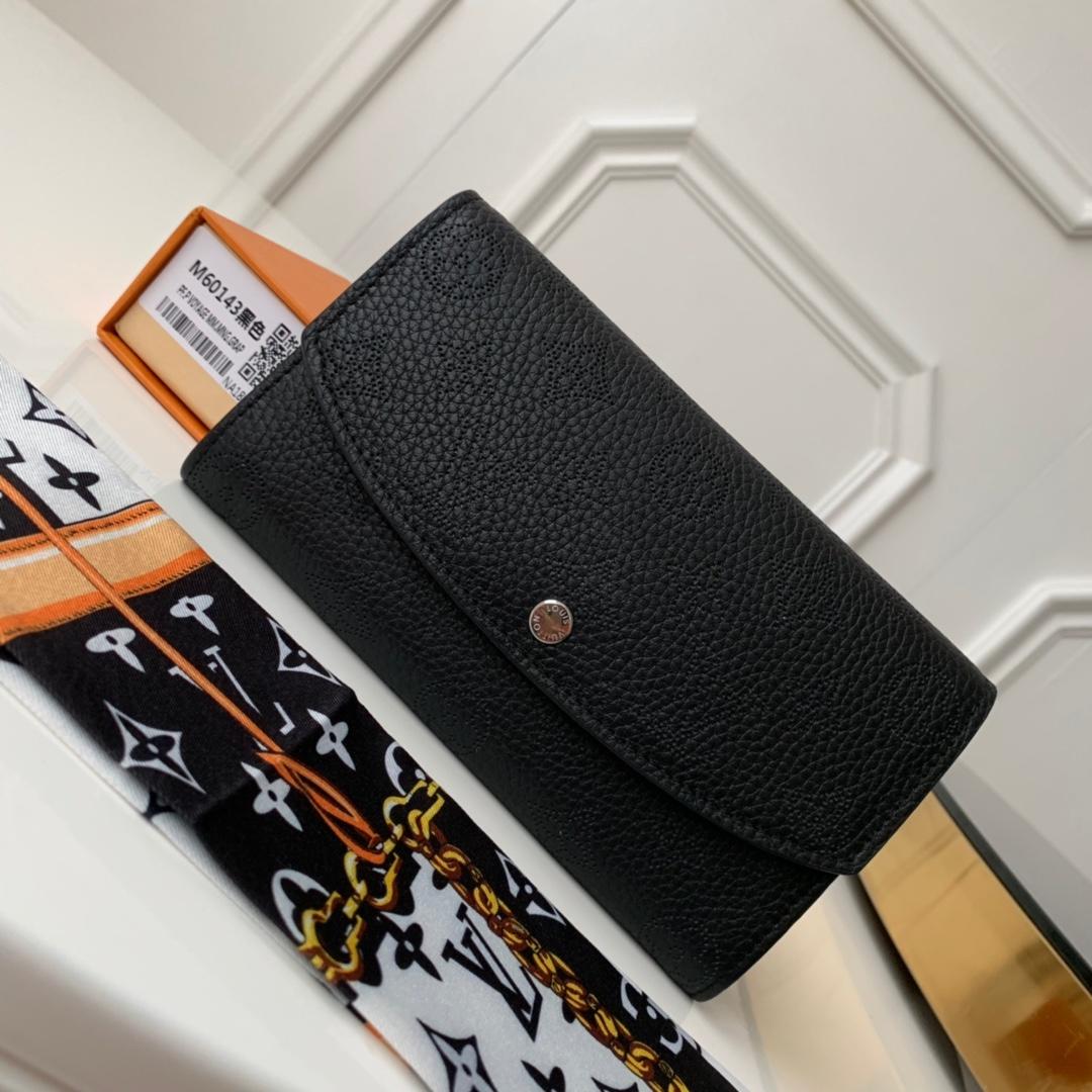 L0vis Vvtt0n Iris Wallet Monogram Canvas Black For Women, Women’s Wallet 7.48in/19cm LV M60143