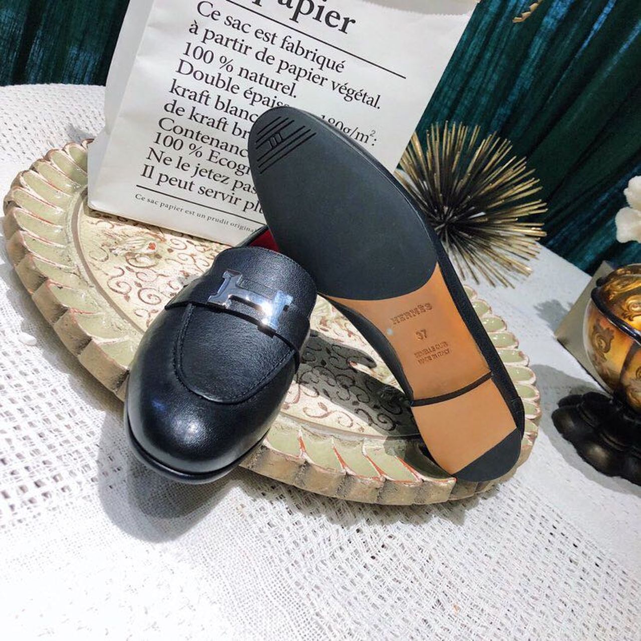 H**me5 Paris Loafer Black For Women, Women’s Shoes H201199Z