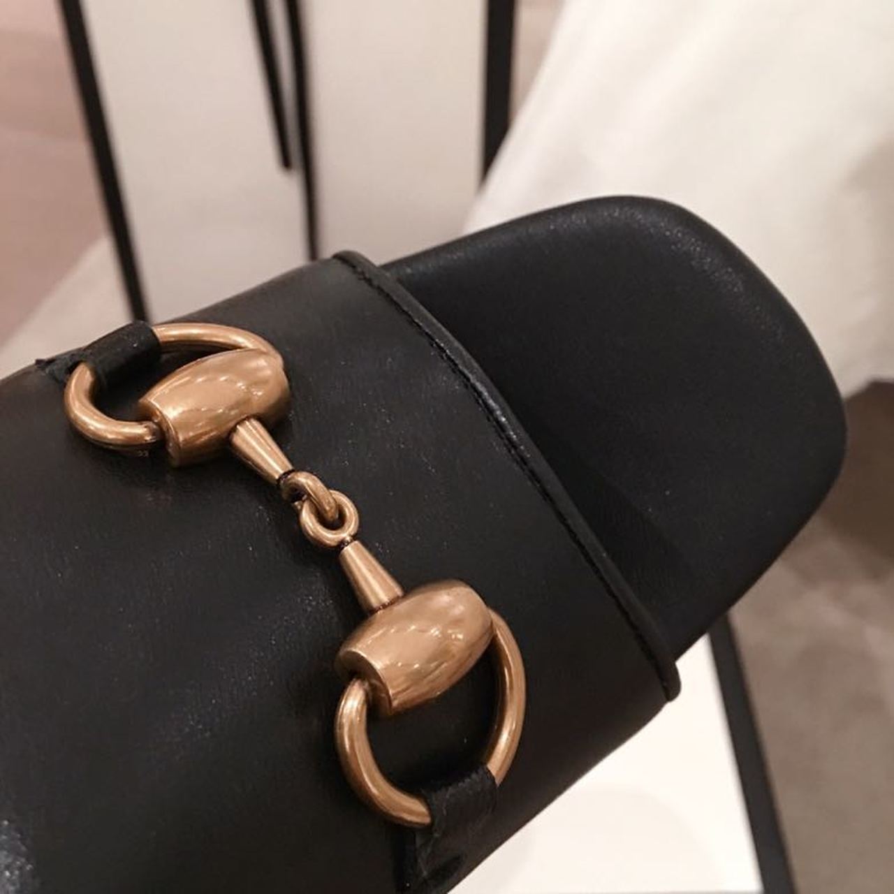 Gvc*1 Horsebit Platform Mules Black For Women