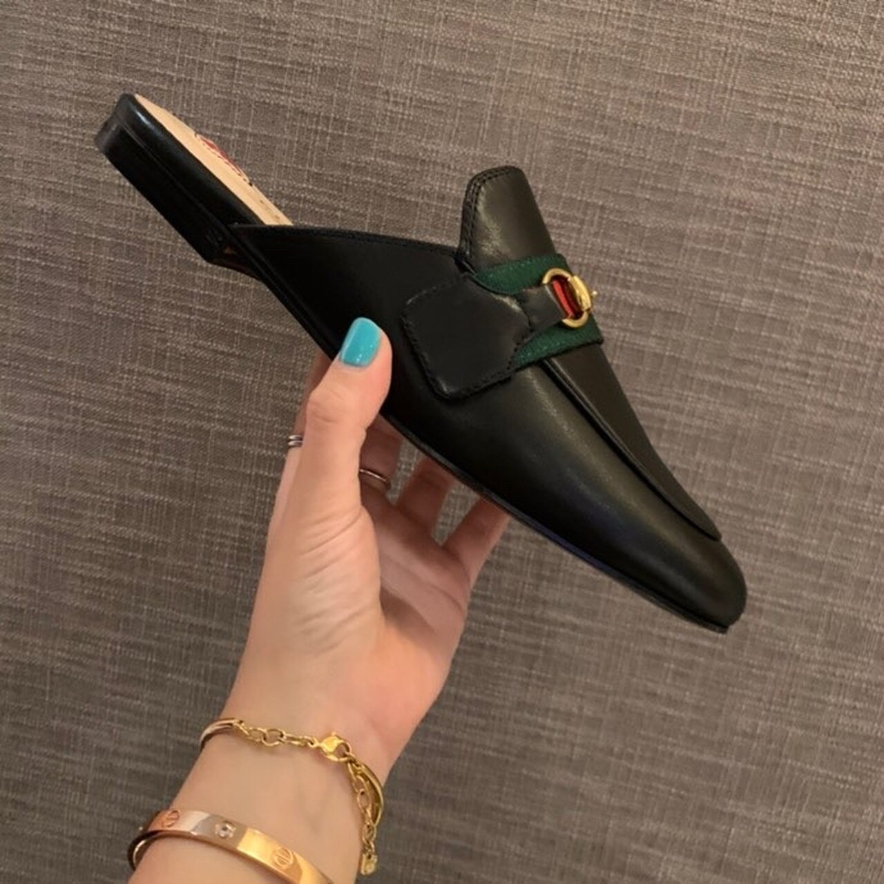 Gvc*1 Women’s Princetown Slipper Black For Women GG ‎629084 CQXM0 1060