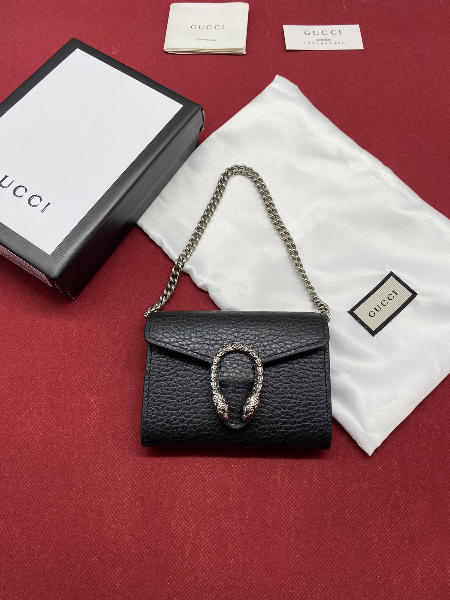 Gvc*1 Dionysus Black Chain S*per Mini Bags For Women 11cm/4.3 GC