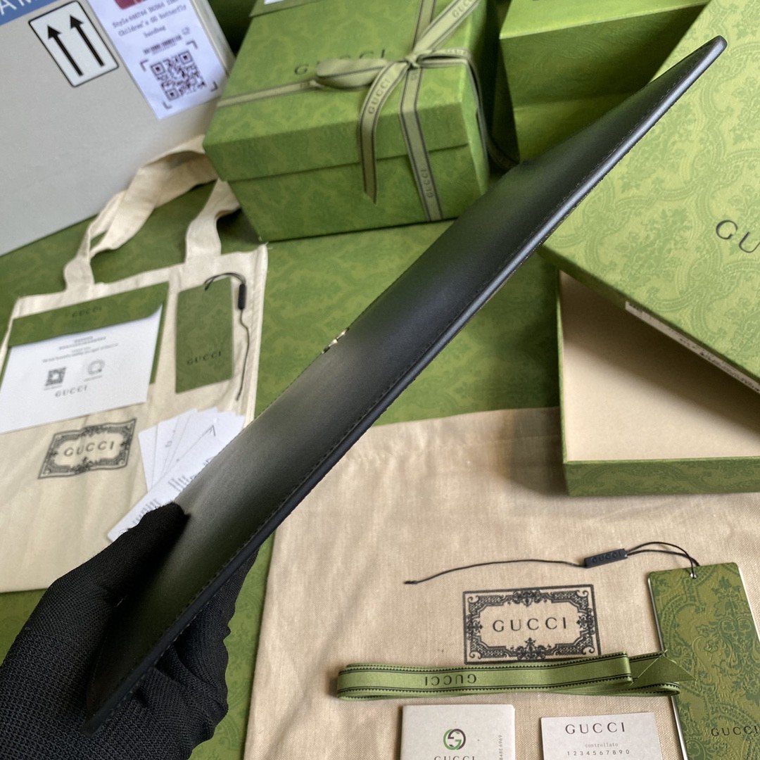 Gvc*1 Marmont Pouch Black  31cm GG 475317 DJ20T 1000