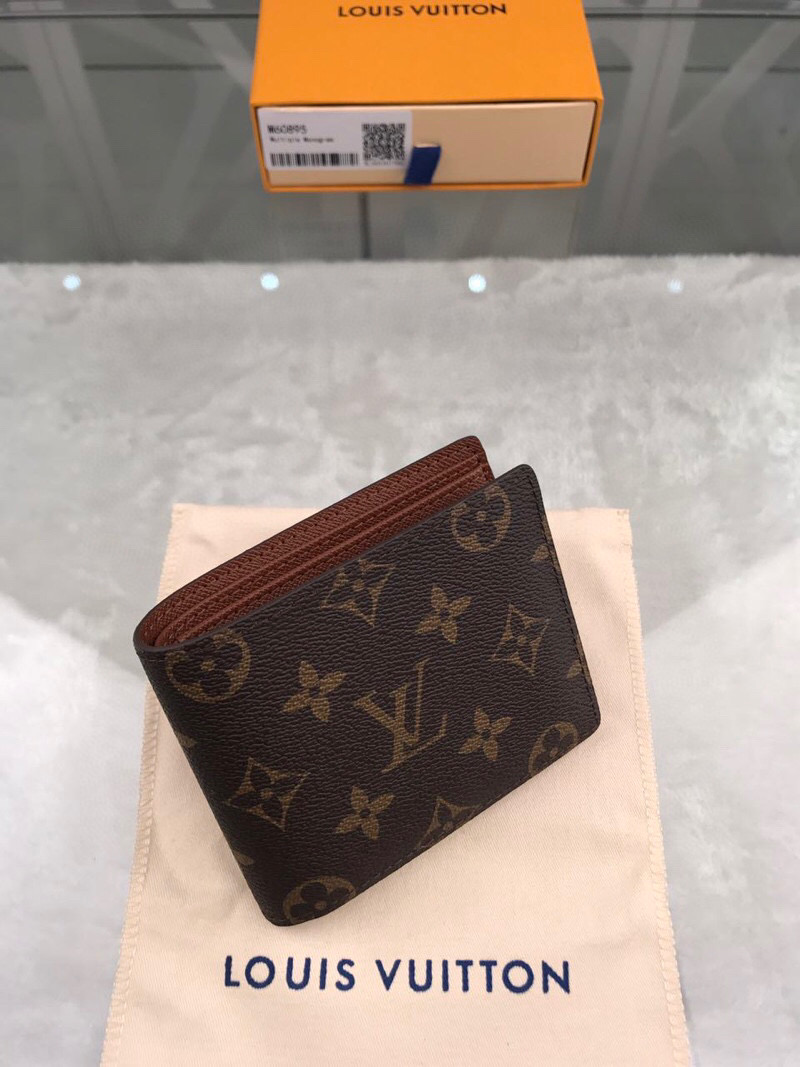 L0vis Vvtt0n Multiple Wallet Monogram Canvas For Men, Men’s Wallet 4.5in/11.5cm LV M60895
