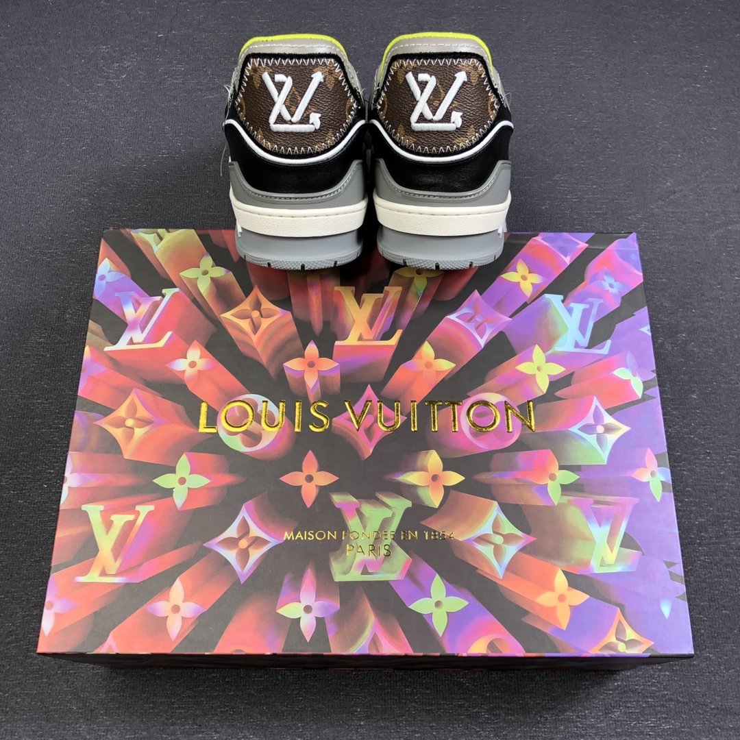 L0vis Vvtt0n Trainer Sneaker Rubber Monogram Denim Multiple Color Virgil Abloh For Men LV