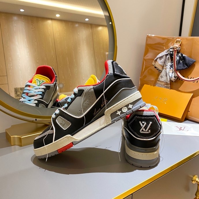 L0vis Vvtt0n Trainer Sneaker Rubber Grain Multiple Color Virgil Abloh For Men LV