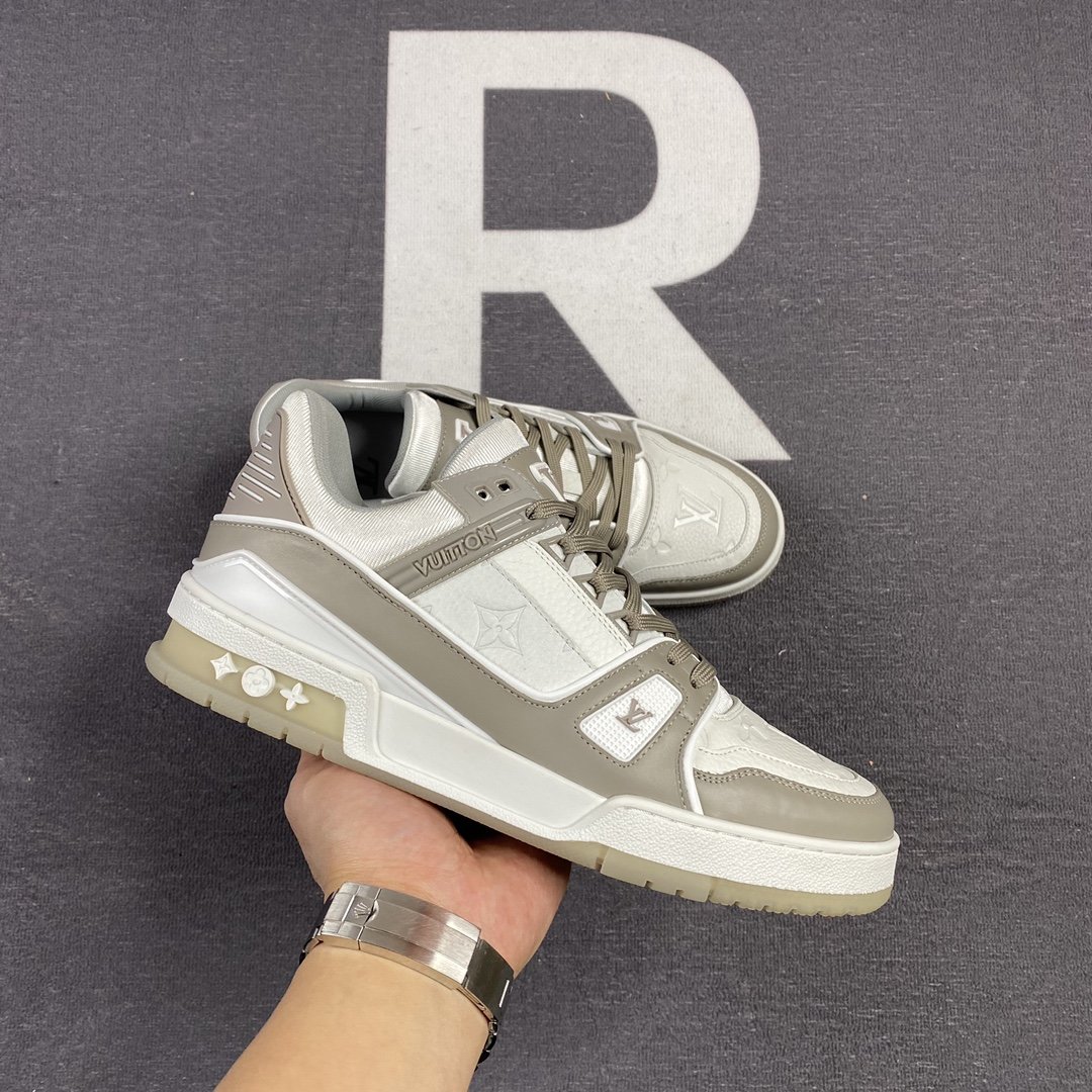 L0vis Vvtt0n Trainer Sneaker Rubber Monogram Grey Virgil Abloh For Men LV 1A9VOS