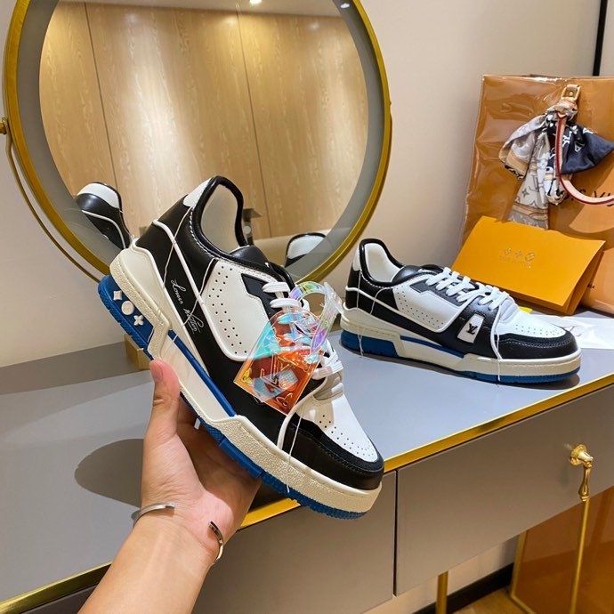 L0vis Vvtt0n Trainer Sneaker Black/White Virgil Abloh For Men LV