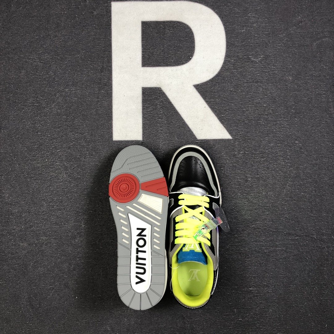 L0vis Vvtt0n Trainer Sneaker Rubber Monogram Denim Multiple Color Virgil Abloh For Men LV