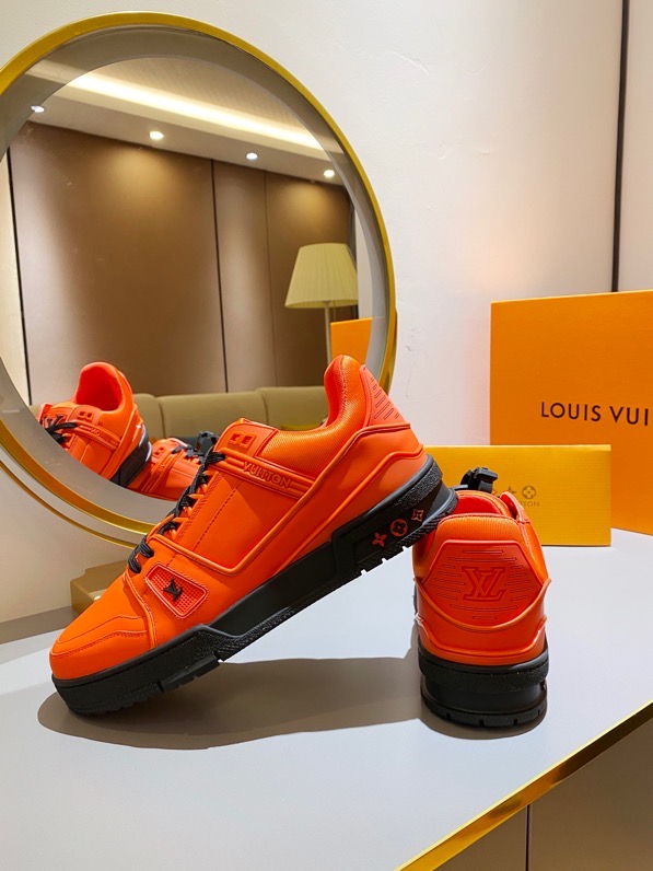 L0vis Vvtt0n Trainer Sneaker Rubber Orange Virgil Abloh For Men LV 1A9FHE