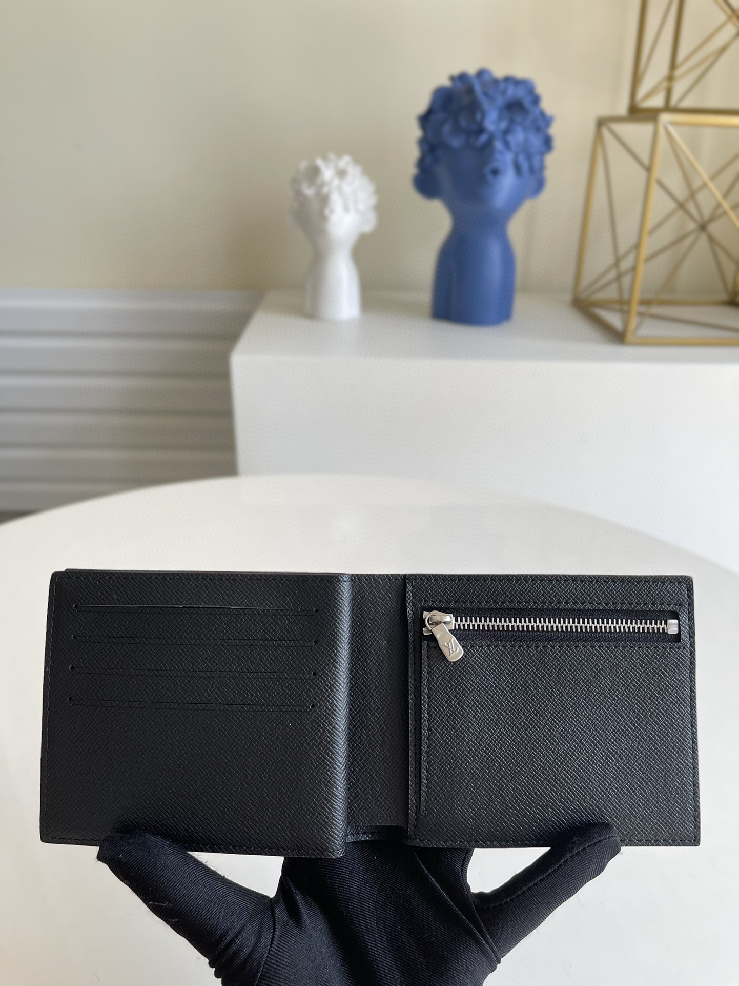 L0vis Vvtt0n Amerigo Wallet Damier Graphite For Men, Men’s Wallet 4.7in/11.5cm LV N60053